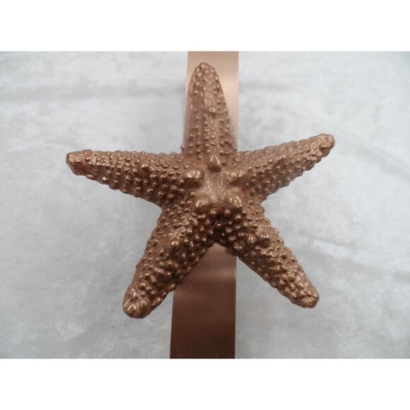 Starfish Bronze Over-The-Door Hanger For Wreaths Or Towels 15" Long - Picture 3 of 7